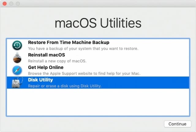 internet restore of os for mac